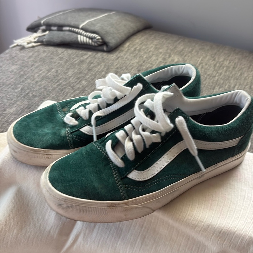 Vans Green and White Women's Sneakers